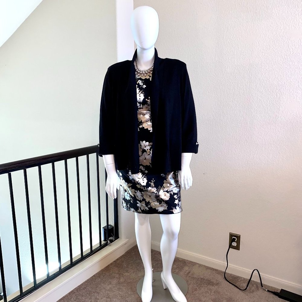 Black cardigan